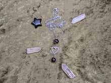 Load image into Gallery viewer, Connecting Heart Smoky Quartz Necklace