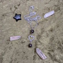Load image into Gallery viewer, Connecting Heart Smoky Quartz Necklace