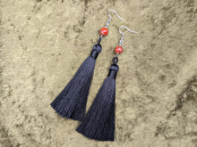 Load image into Gallery viewer, Tassel Gemstone Earrings