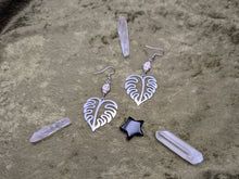 Load image into Gallery viewer, Monstera Magnesite Earrings