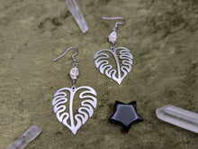 Load image into Gallery viewer, Monstera Magnesite Earrings