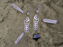 Load image into Gallery viewer, Moon Shift Moonstone Earrings