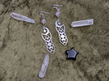 Load image into Gallery viewer, Moon Shift Moonstone Earrings