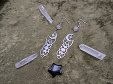 Load image into Gallery viewer, Moon Shift Moonstone Earrings