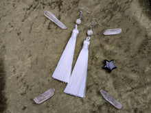 Load image into Gallery viewer, Tassel Gemstone Earrings
