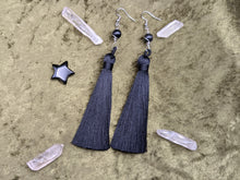 Load image into Gallery viewer, Tassel Gemstone Earrings