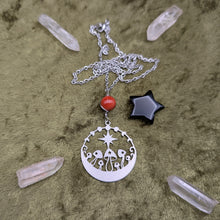 Load image into Gallery viewer, Mush Circle Red Jasper Necklace