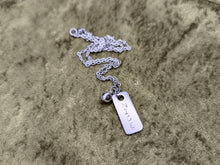 Load image into Gallery viewer, Naughty and Nice Metal Stamped Necklaces