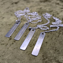Load image into Gallery viewer, Krampus Metal Stamped Necklaces
