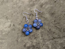 Load image into Gallery viewer, Pentagram Gemstone Earrings