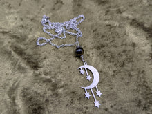Load image into Gallery viewer, Starry Moon Tigers Eye Necklace
