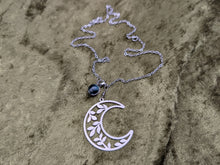 Load image into Gallery viewer, Natural Moon Watermelon Tourmaline Bookmark Necklace