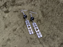 Load image into Gallery viewer, Love Phase Rainbow Obsidian Earrings