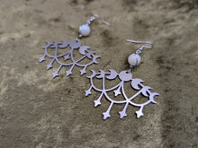 Load image into Gallery viewer, Celestial Elegance Amazonite Earrings