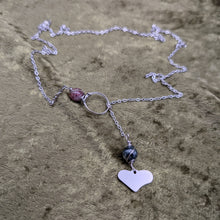 Load image into Gallery viewer, Heart Watermelon Tourmaline Choker
