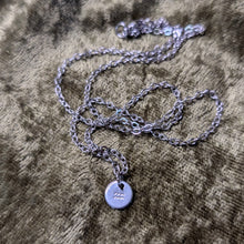 Load image into Gallery viewer, Aquarius hand-stamped stainless steel necklace from the Astrology collection