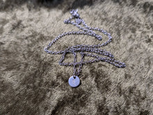 Load image into Gallery viewer, Scorpio hand-stamped stainless steel necklace from the Astrology collection