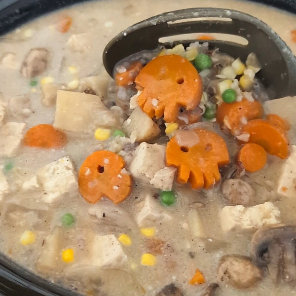 Spooky Vegan Creamy  Vegetable Soup