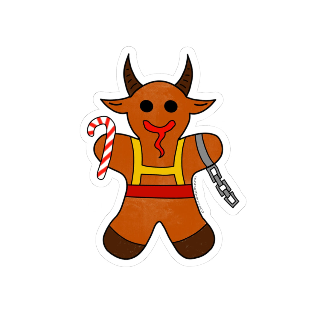 Krampus Cookie v1 Vinyl Sticker