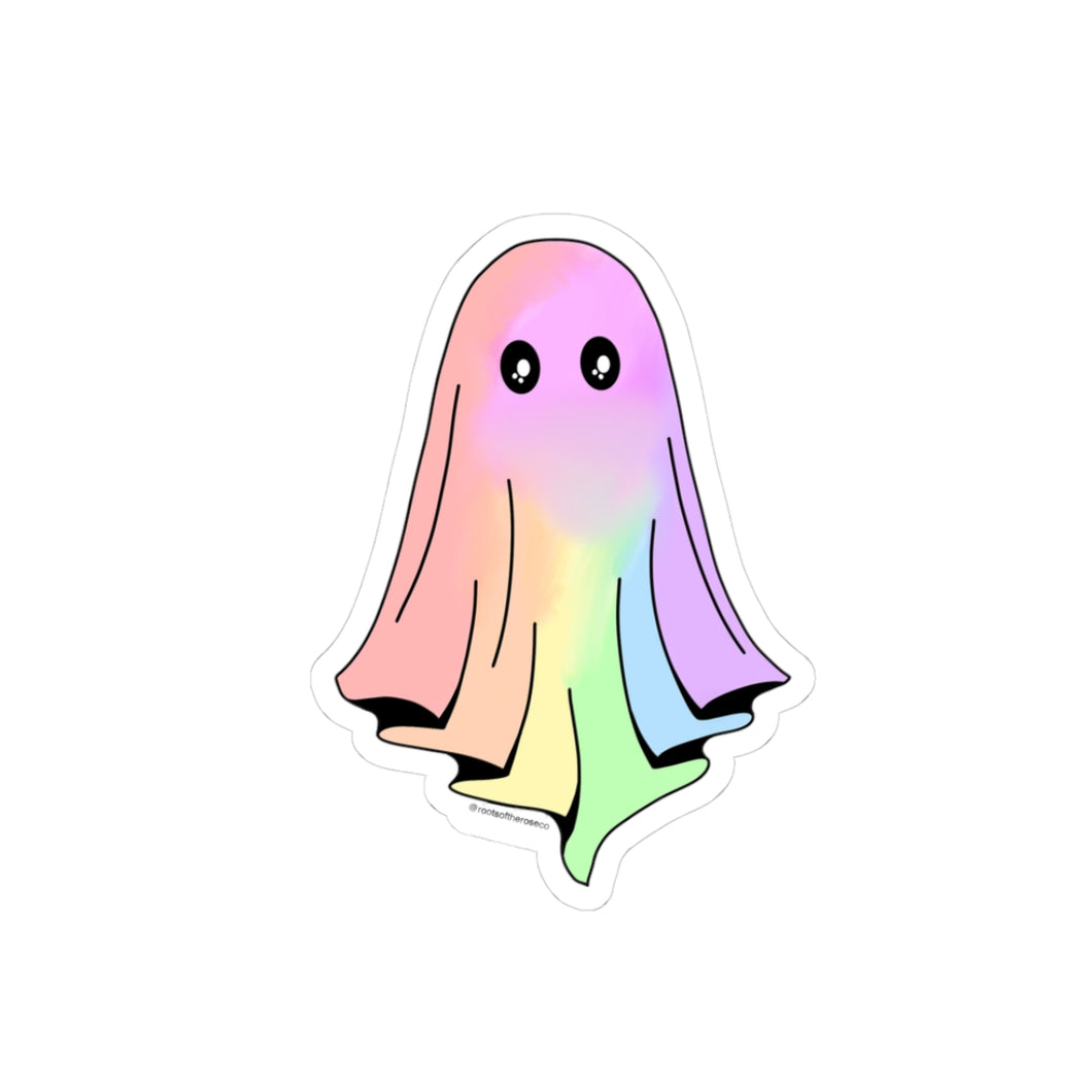 Rainbow Ghost Vinyl Sticker