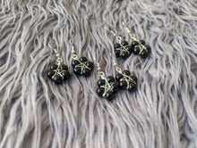 Load image into Gallery viewer, Black Pentagram Earrings
