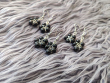 Load image into Gallery viewer, Black Pentagram Earrings
