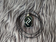 Load image into Gallery viewer, Rune Pendant Corded Adjustable Necklace
