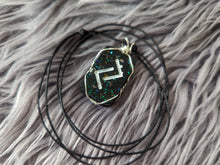 Load image into Gallery viewer, Rune Pendant Corded Adjustable Necklace
