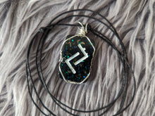 Load image into Gallery viewer, Rune Pendant Corded Adjustable Necklace
