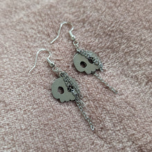 Load image into Gallery viewer, Skull Chain Earrings
