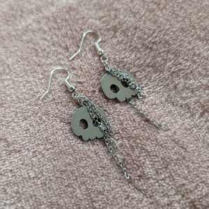 Skull Chain Earrings