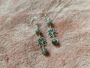 Lotus Dangle Earrings