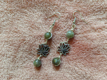 Load image into Gallery viewer, Lotus Dangle Earrings
