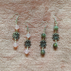 Lotus Dangle Earrings