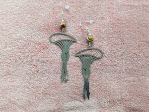 Mushroom Lady Mosaic Jasper Earrings