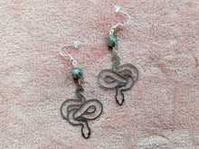 Load image into Gallery viewer, Snake Labradorite Earrings
