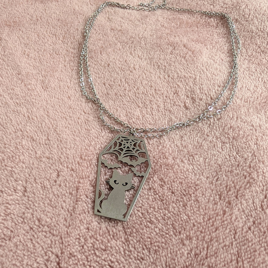 Death's Cat Necklace