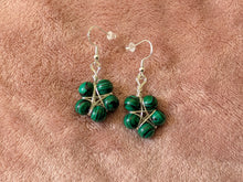 Load image into Gallery viewer, Crystal Beaded Pentagram Earrings
