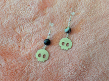 Load image into Gallery viewer, Sardonyx Skull Earrings
