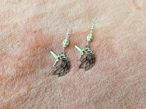 Spooky Unicorn Magnesite Earrings