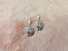 Load image into Gallery viewer, Spooky Unicorn Magnesite Earrings
