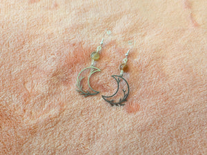 Moonlight Vines Moonstone Earrings