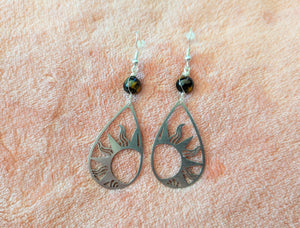 Sun Drop Tiger's Eye Earrings