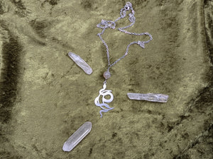 Lunar Snake Moonstone Necklace