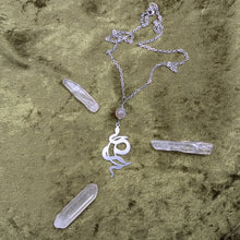 Load image into Gallery viewer, Lunar Snake Moonstone Necklace
