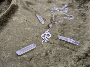 Lunar Snake Moonstone Necklace