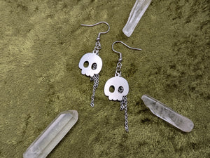 Skull Chain Earrings