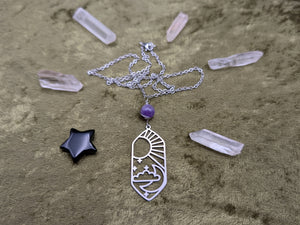 Sky Amethyst Necklace