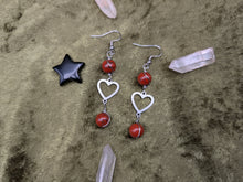 Load image into Gallery viewer, Connecting Heart Red Jasper Earrings
