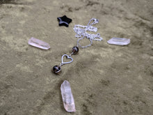 Load image into Gallery viewer, Connecting Heart Smoky Quartz Necklace
